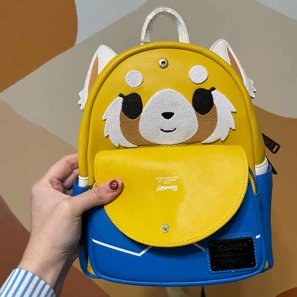 HARD TAG Loungefly Aggretsuko Cosplay Mini Backpack - Picture 1 of 10